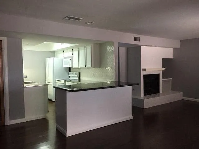 Open Living and kitchen