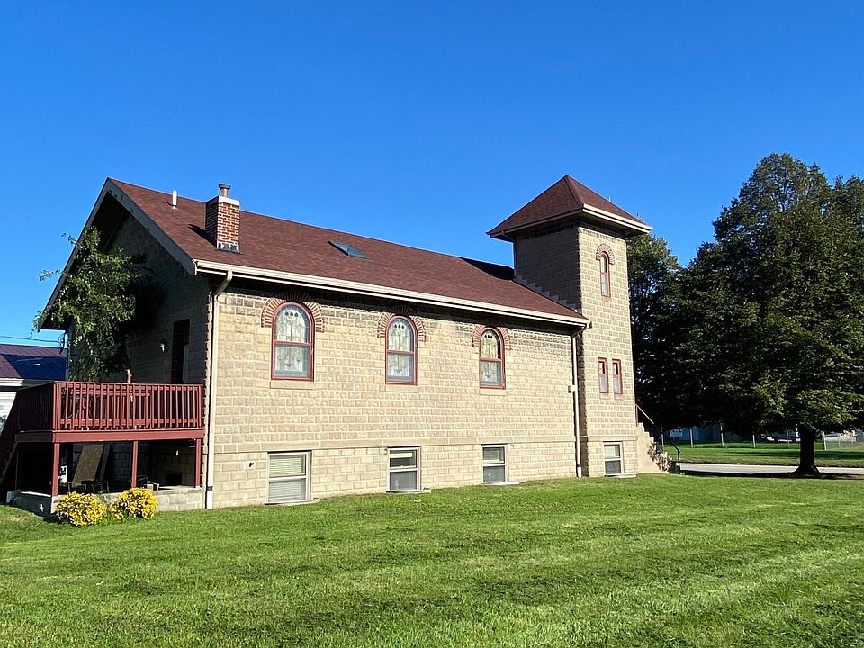 Outside view of the lower residence-notice all the windows.