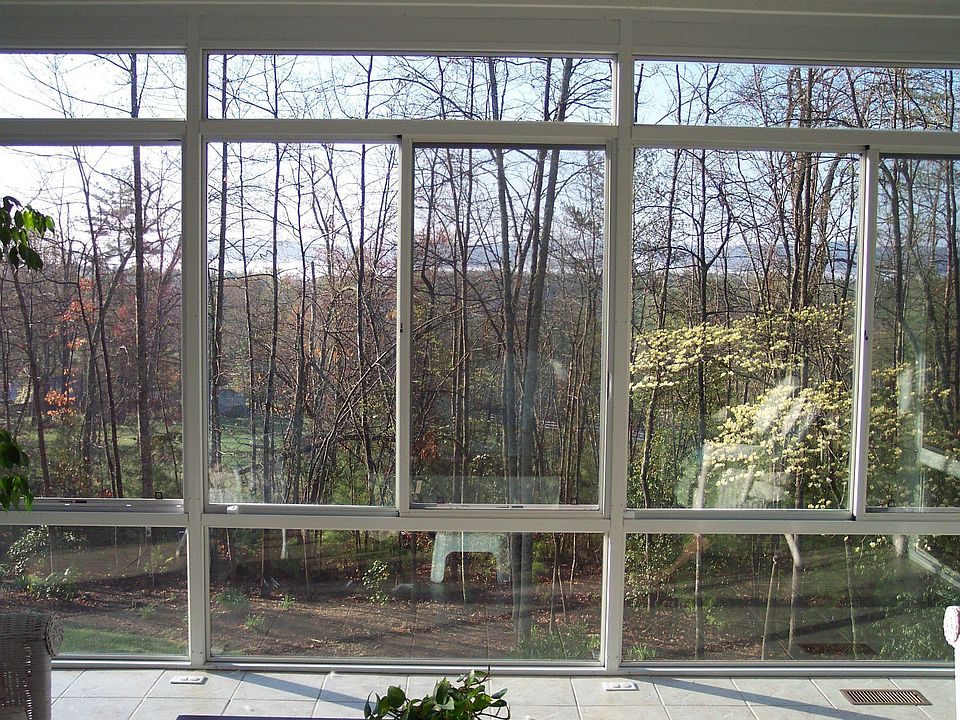 winter view from sunroom