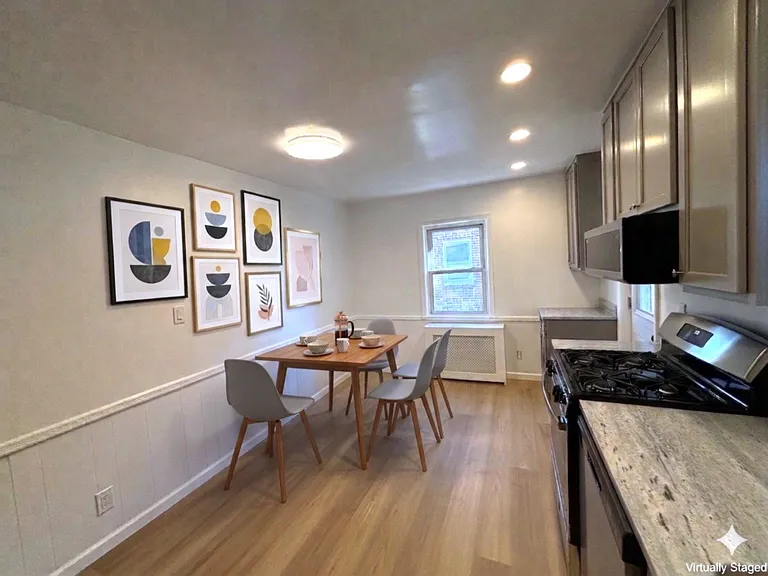 Virtually staged kitchen