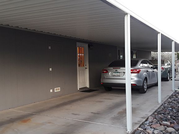 concrete, covered carport