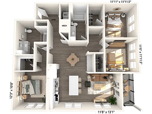 Floor plan C1-1425sf-307