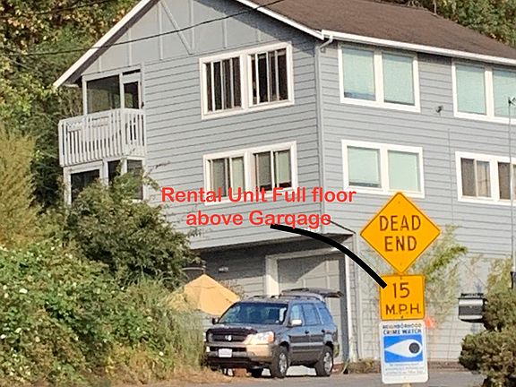 Rental unit full floor above the garage.