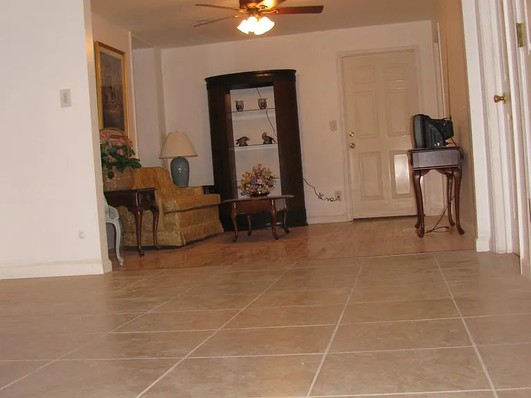Kitchen view to living room
