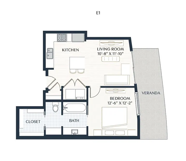 Floor plan E1