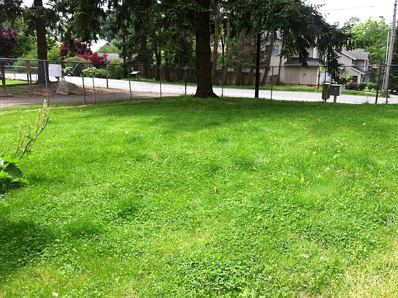 large fenced yard