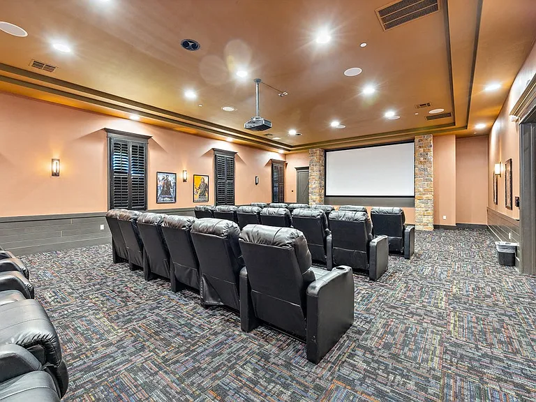 Movie Theater at Las Brisas Apartments in Round Rock, Texas