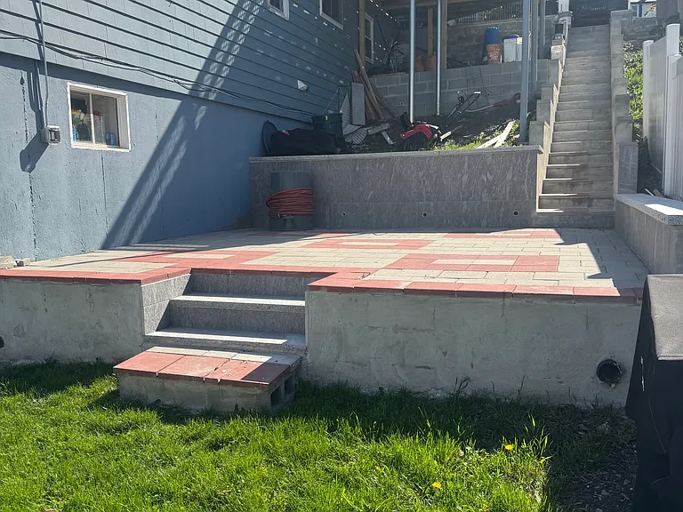 PATIO IN BACKYARD