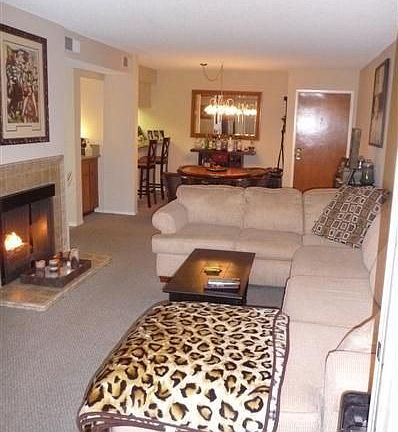 living room view from patio