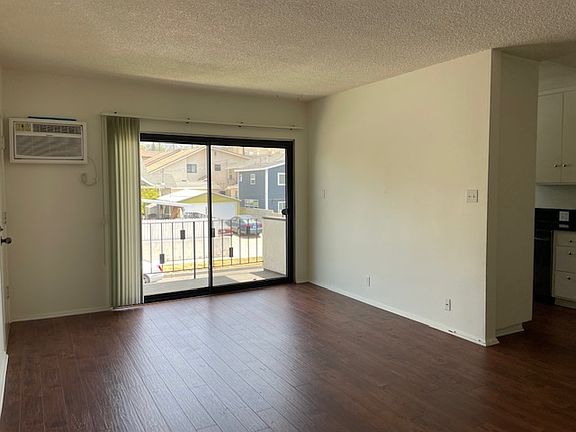living room with balcony