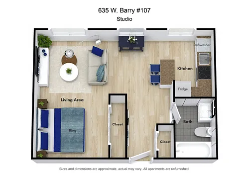 Floor plan Studio