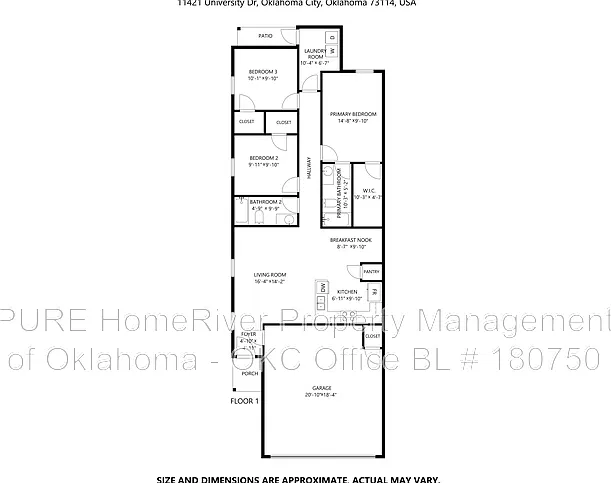 3 bed, 2.0 bath, 1216 sqft, $1,445 — Photo 4
