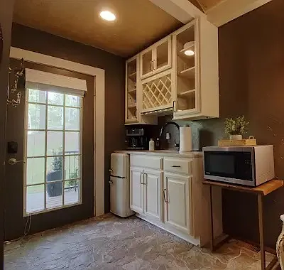Private coded front entrance into secondary bedroom