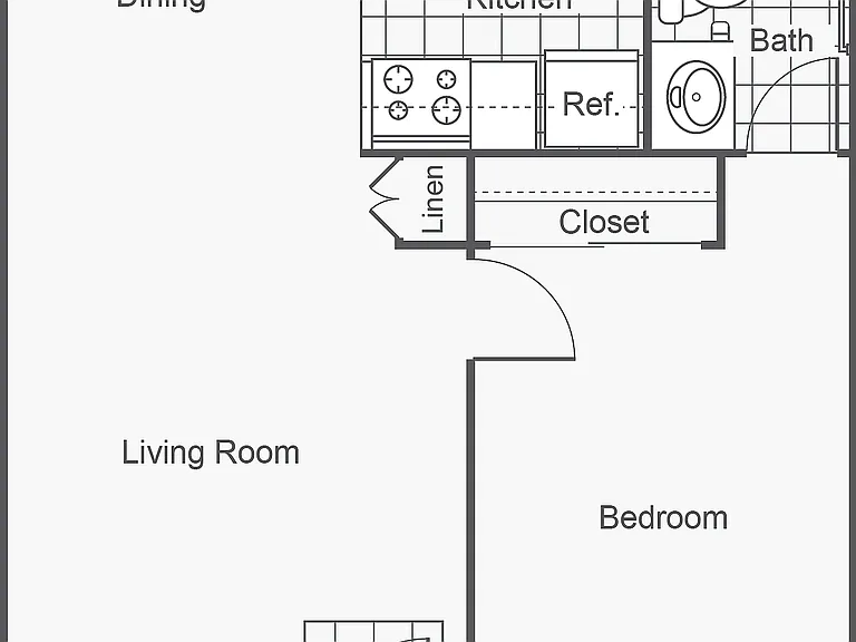 Wisteria | 1-Bedroom Floorplan Wisteria | 1-Bedroom Floorplan