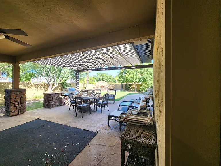 View from back door to back yard