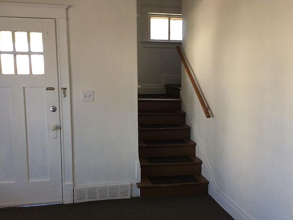 Stairway off living room