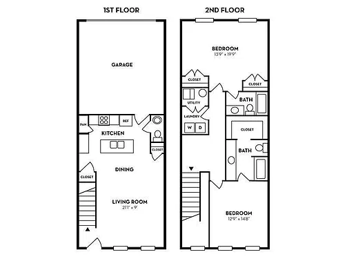 Floor plan 2 Bedroom A