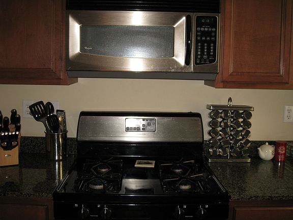 Gas range, microwave