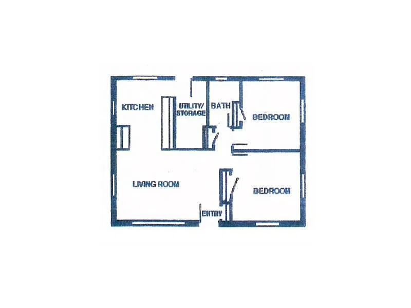 Floor plan Two Bedroom