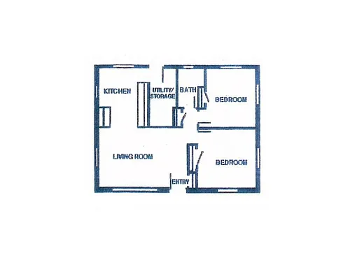 Floor plan Two Bedroom