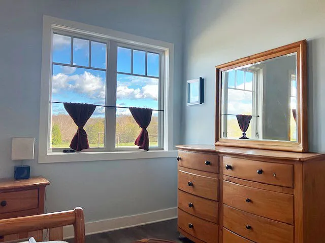 Bedroom fully furnished with open feel
