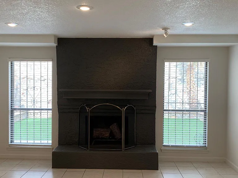Family Room Area with natural fireplace