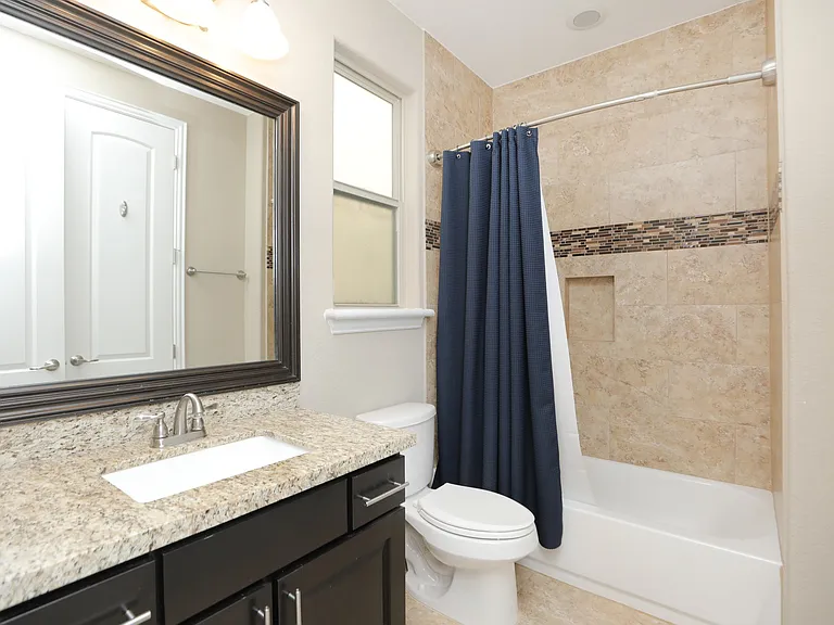 Huge bathroom with shower and clothes closet
