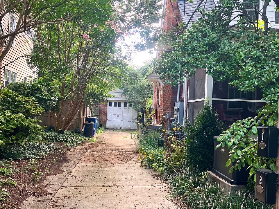 Driveway to basement entrance.
