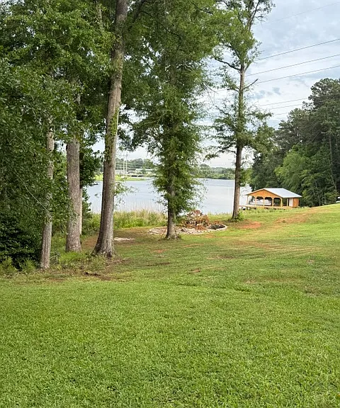 Back yard view of lake