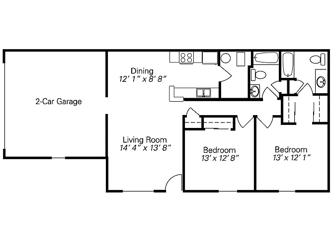 Floor plan The James Deluxe