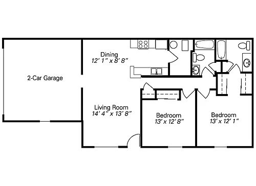 Floor plan The James Deluxe