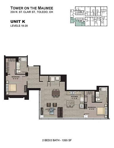 Floor plan Tower K