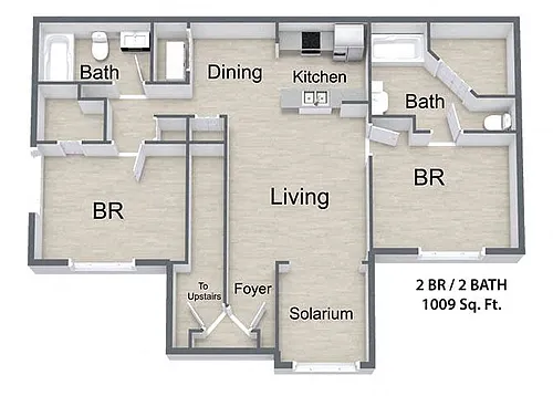Floor plan Two Bedroom