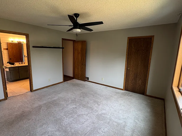 Master bath and master bedroom