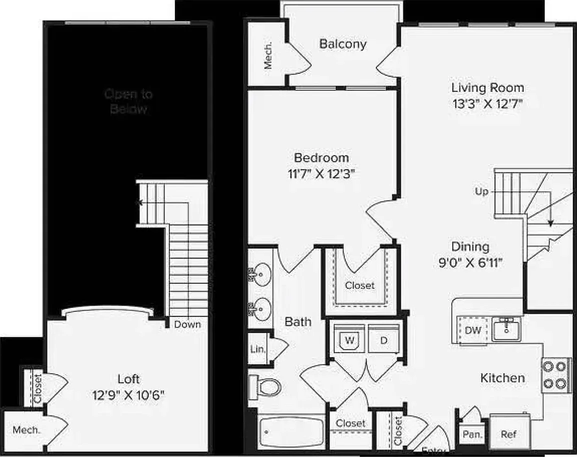 1 bed, 930 sqft, $2,816 — Photo 2