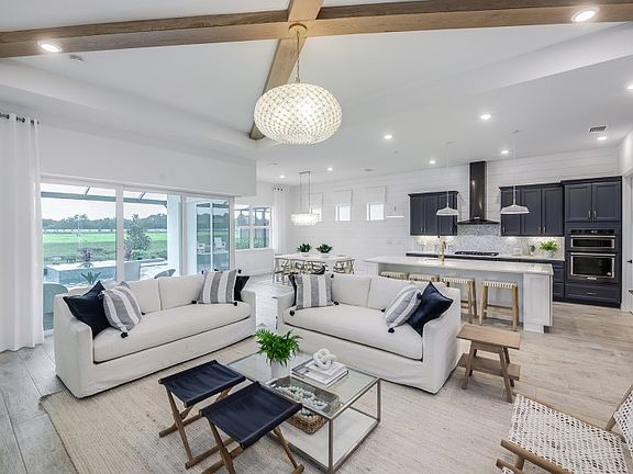 Open concept gathering room