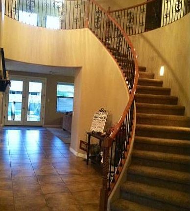iron spiral banister