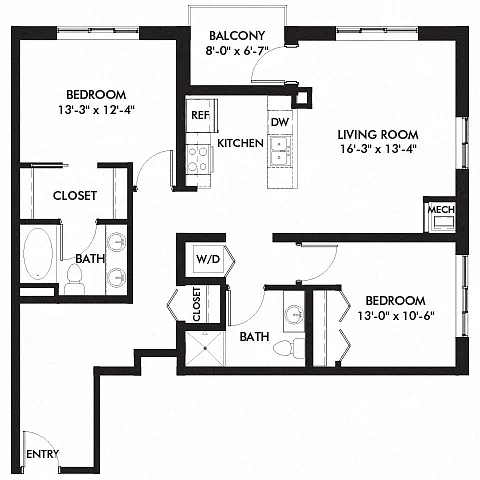 Floor plan Tower - Keeley