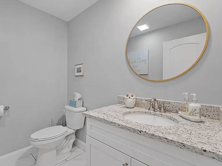 Half Bath on First Floor