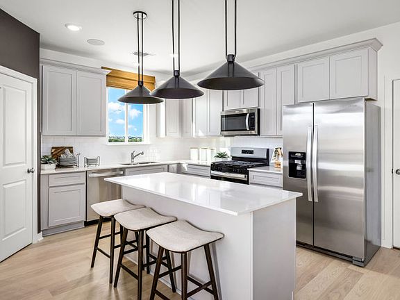 Open Kitchen with Bar Seating