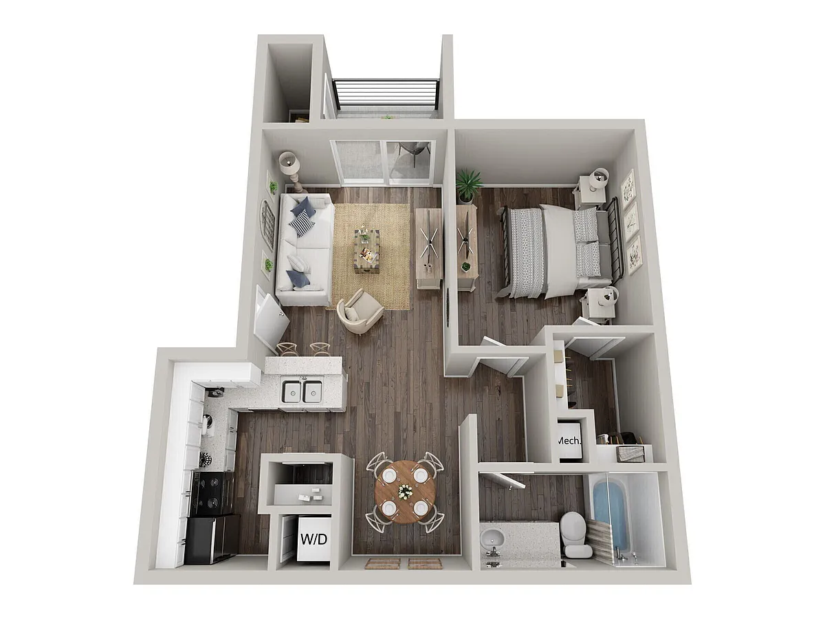 Floor plan 1X1