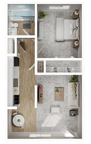 Floor plan 1 Bed A