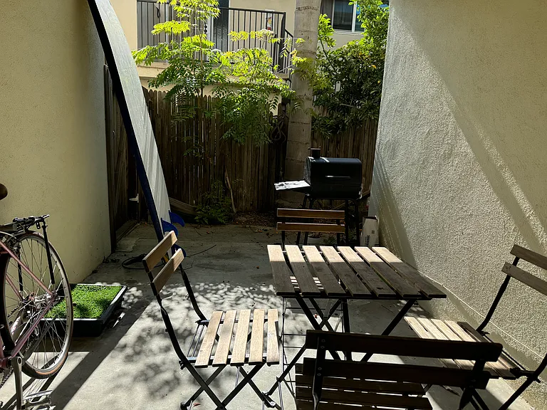 Private patio.