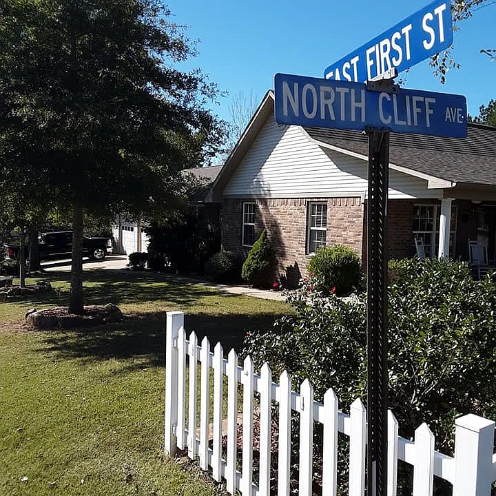 NE corner of lot