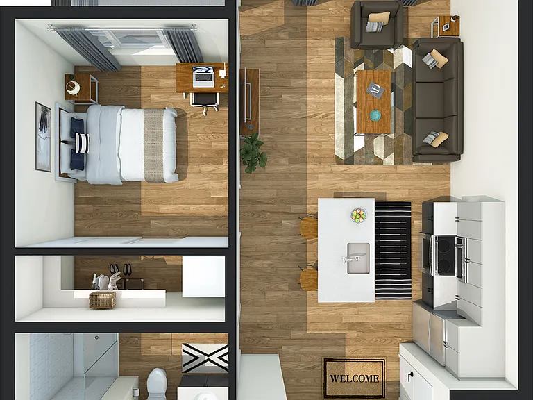 A2 - 619 sqft A2 - 619 sqft