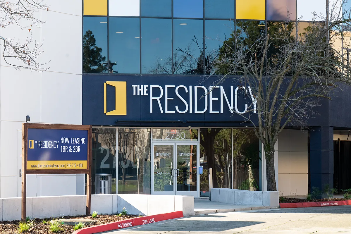 Building Entrance from Stockton Blvd - The Residency