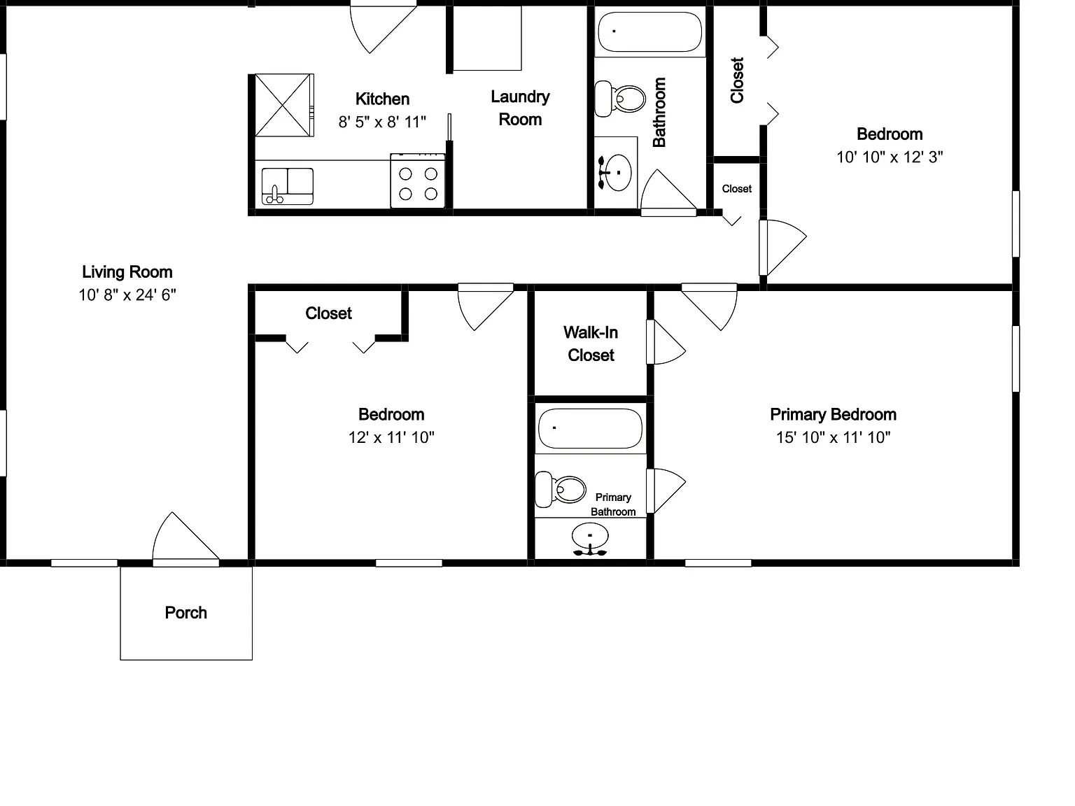 3 bed, 2.0 bath, 1104 sqft, $1,515 — Photo 1