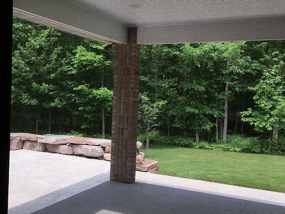 Rear covered porch