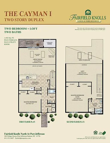 Floor plan Cayman Duplex