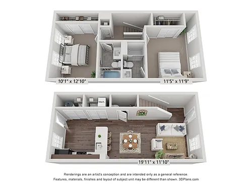 Floor plan Bentley Town - GAHll